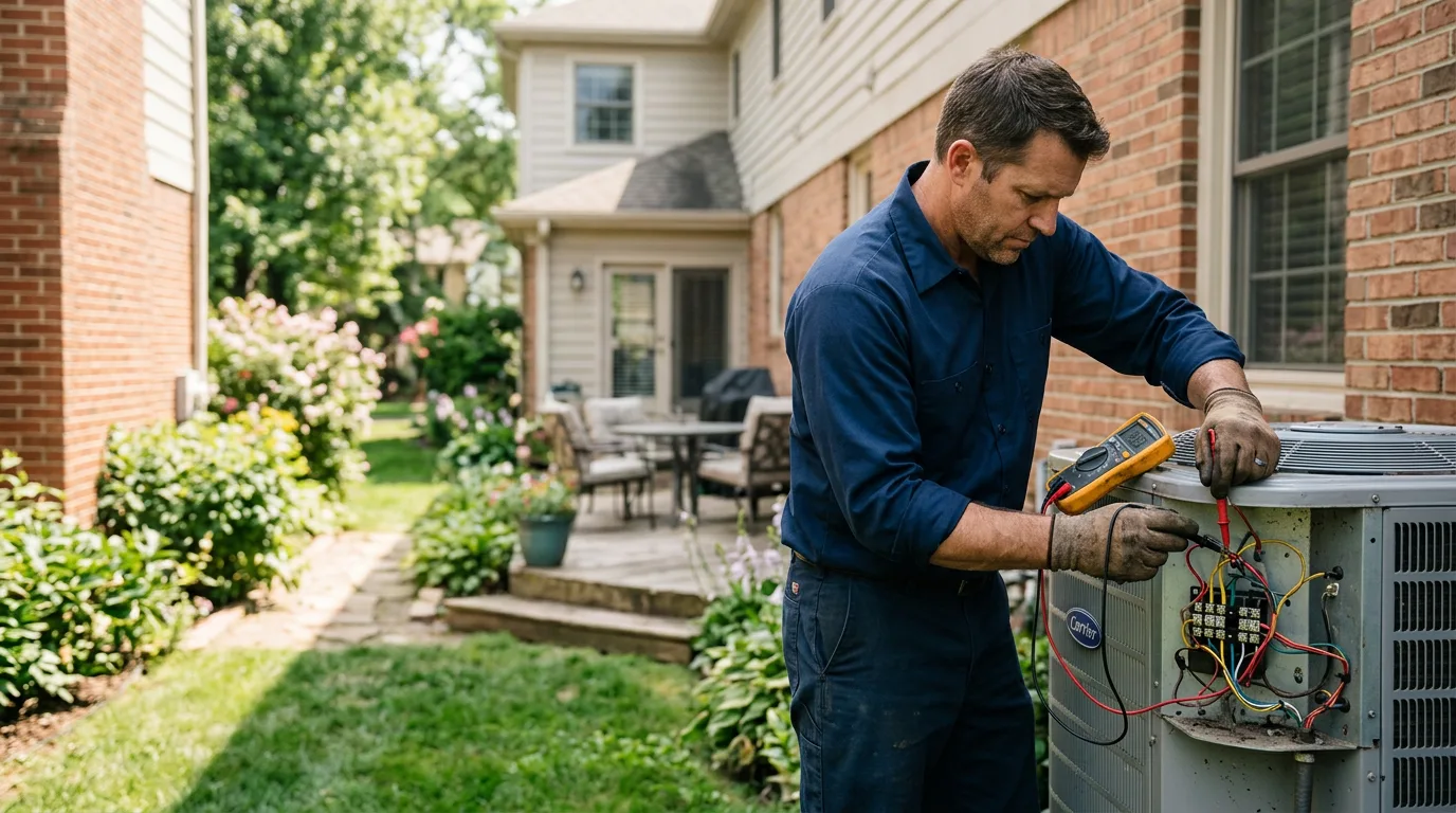 HVAC technician working near Berkeley Heights, NJ